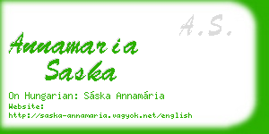 annamaria saska business card