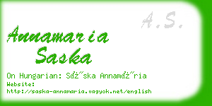 annamaria saska business card